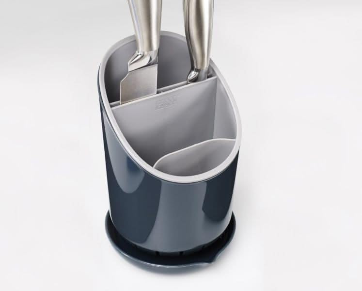Joseph Joseph Dock Cutlery Drainer and Organizer, Dark Grey/Grey