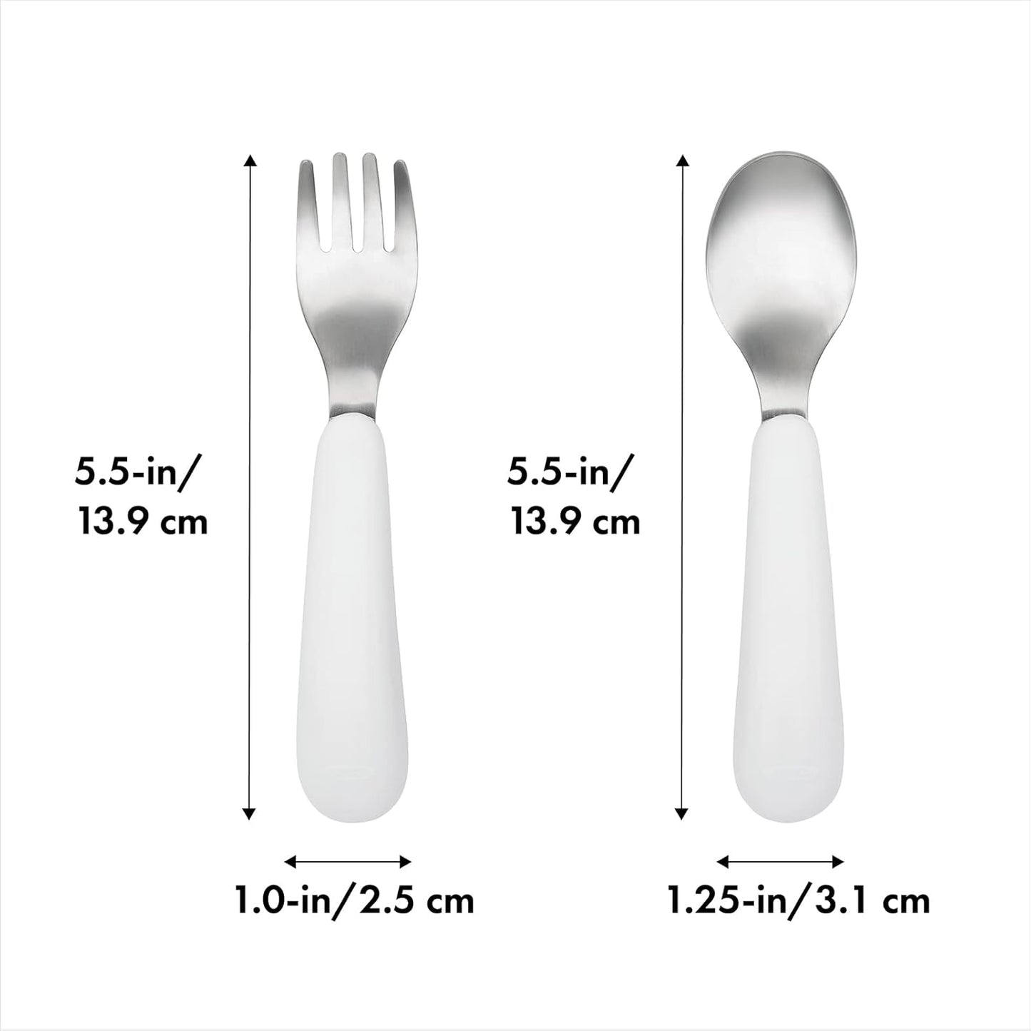 OXO Tot Training Fork & Spoon Set- Pink