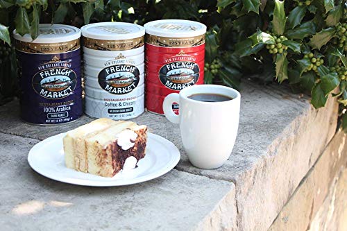 French Market Coffee & Chicory Dark Roast Ground Coffee, 12oz Can (Pack of 2)
