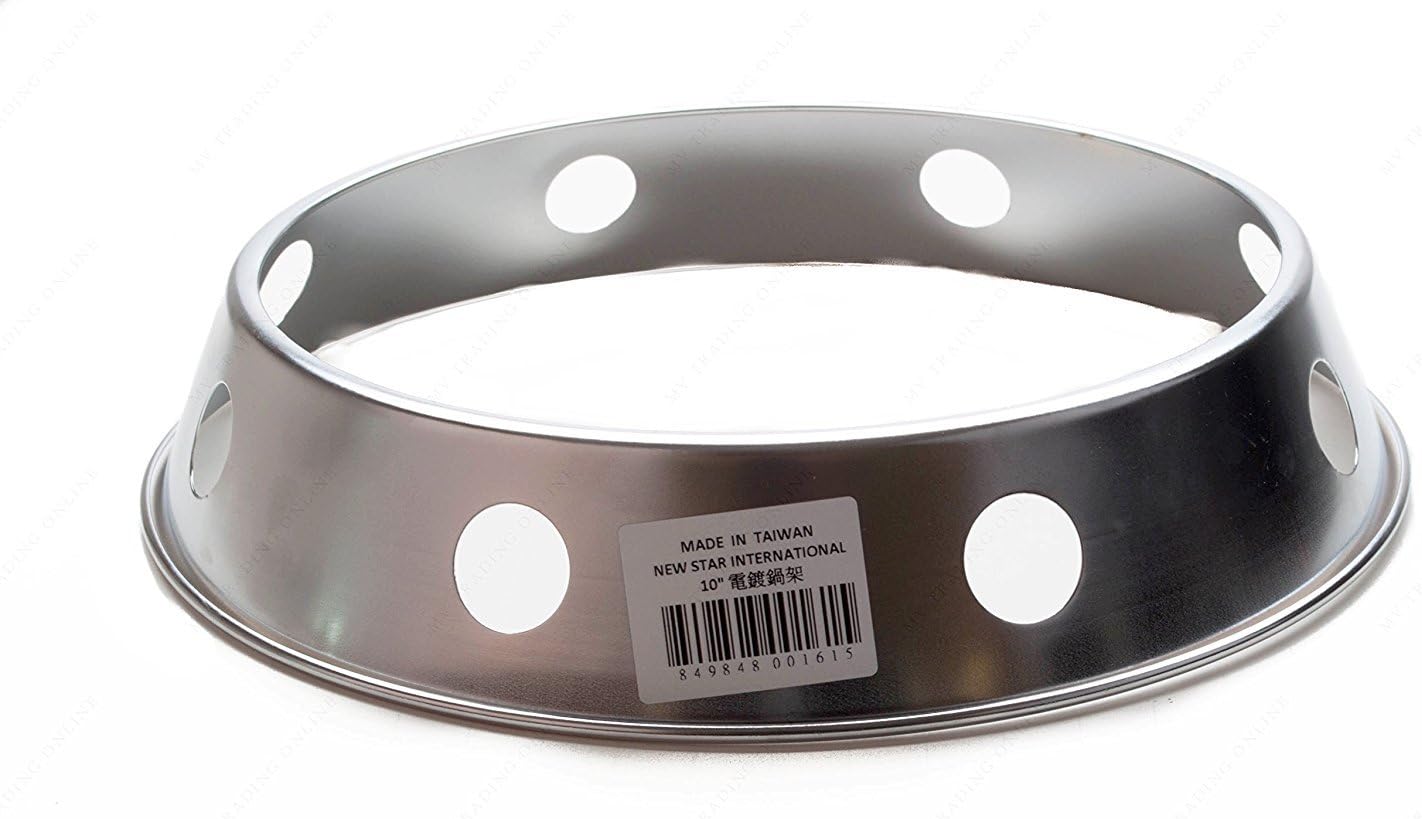 M.V. Trading New Star International NCWS9 Steel Wok Rack, 7¾-Inch and 9¾-Inch Reversible Size