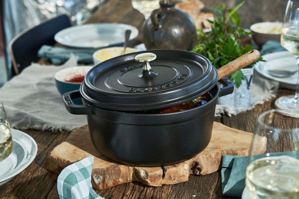 Staub Round Dutch Oven 4-Quart Matte Black