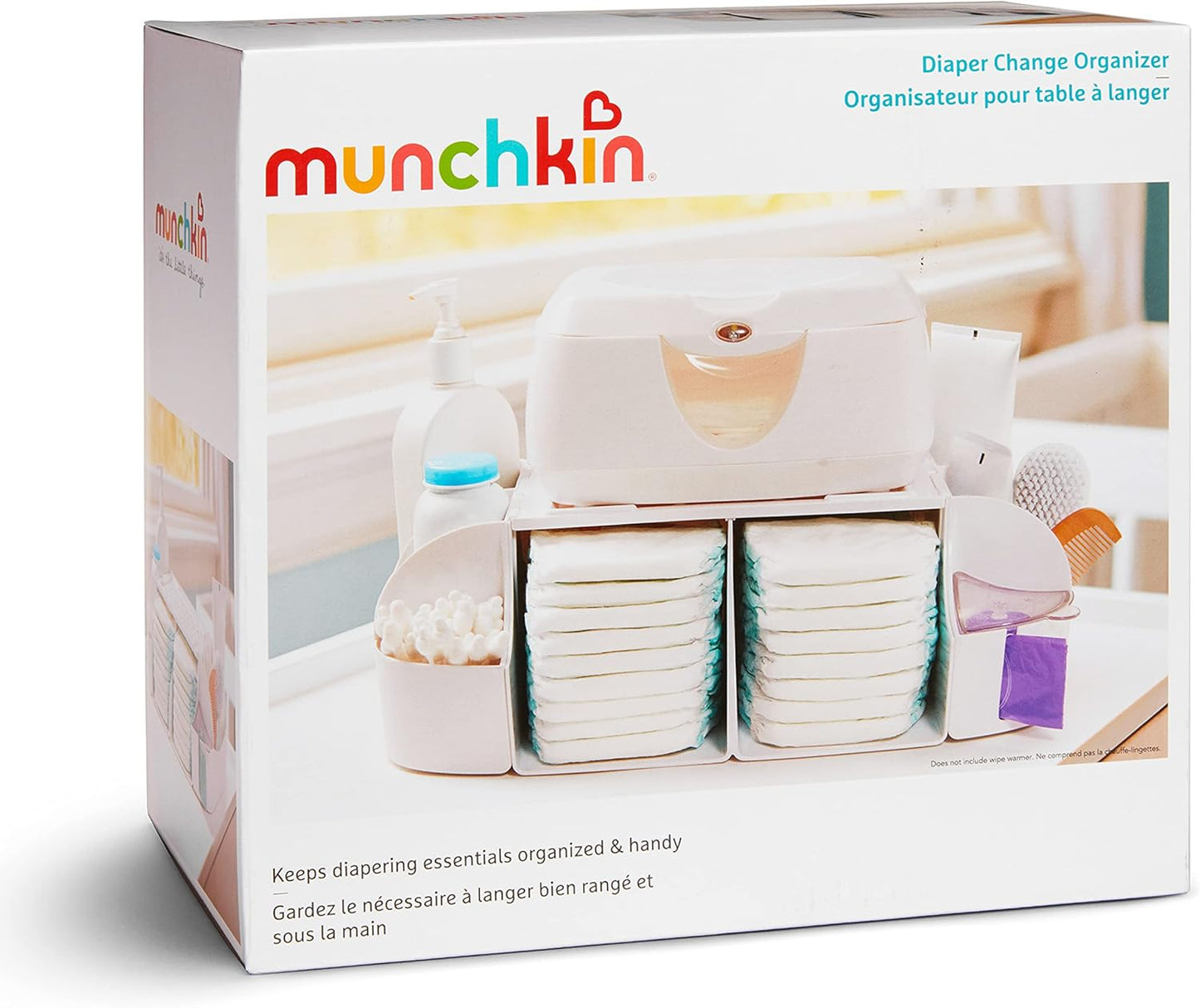 Munchkin® Diaper Change Organizer, Green/white