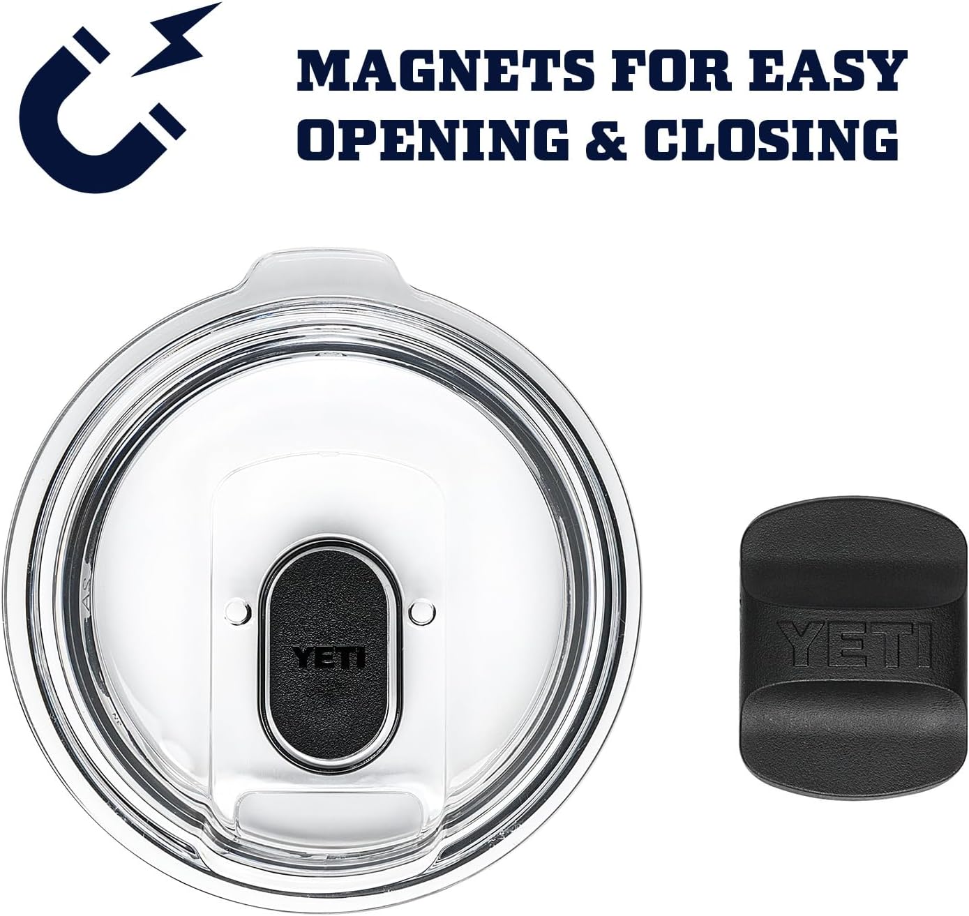 YETI Rambler 20 oz Tumbler Retired Color, Stainless Steel, Vacuum Insulated with MagSlider Lid, Offshore Blue