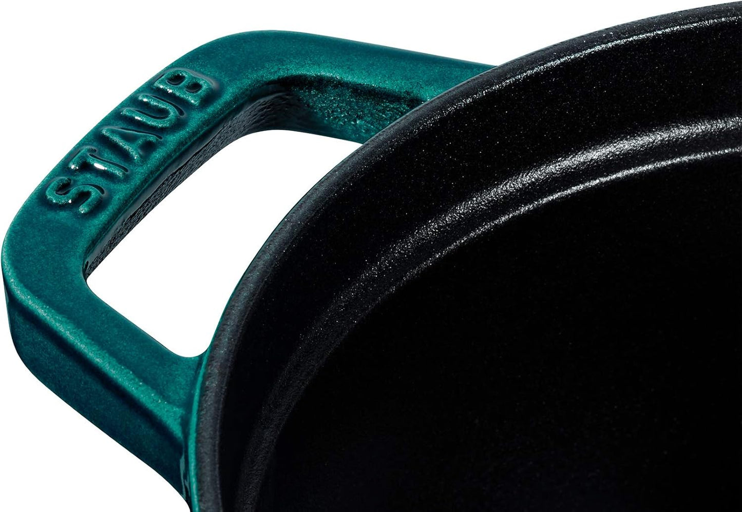 STAUB 1003842 Cast Iron Roaster/Cocotte, Oval 33 cm, 6.7 L, La Mer