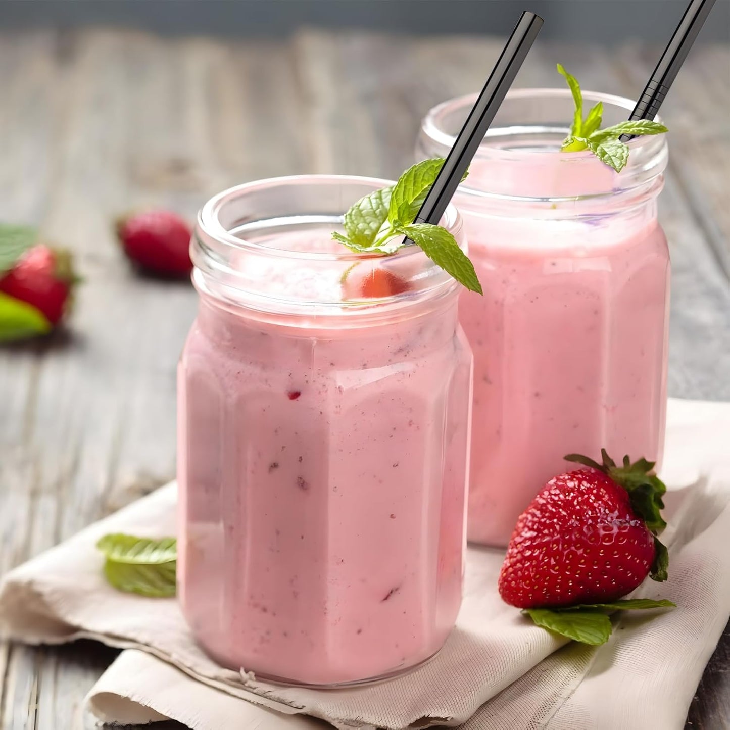 6 PCS 12Inch Metal Stainless Steel Reusable Straight Straw,with 6 Silicone Flex Tips and 2 Cleaning Brush,for 40oz Stanley, Hydrapeak, Owala Tumbler,Simple Modern 32 40oz Tumbler(8mm Silver)