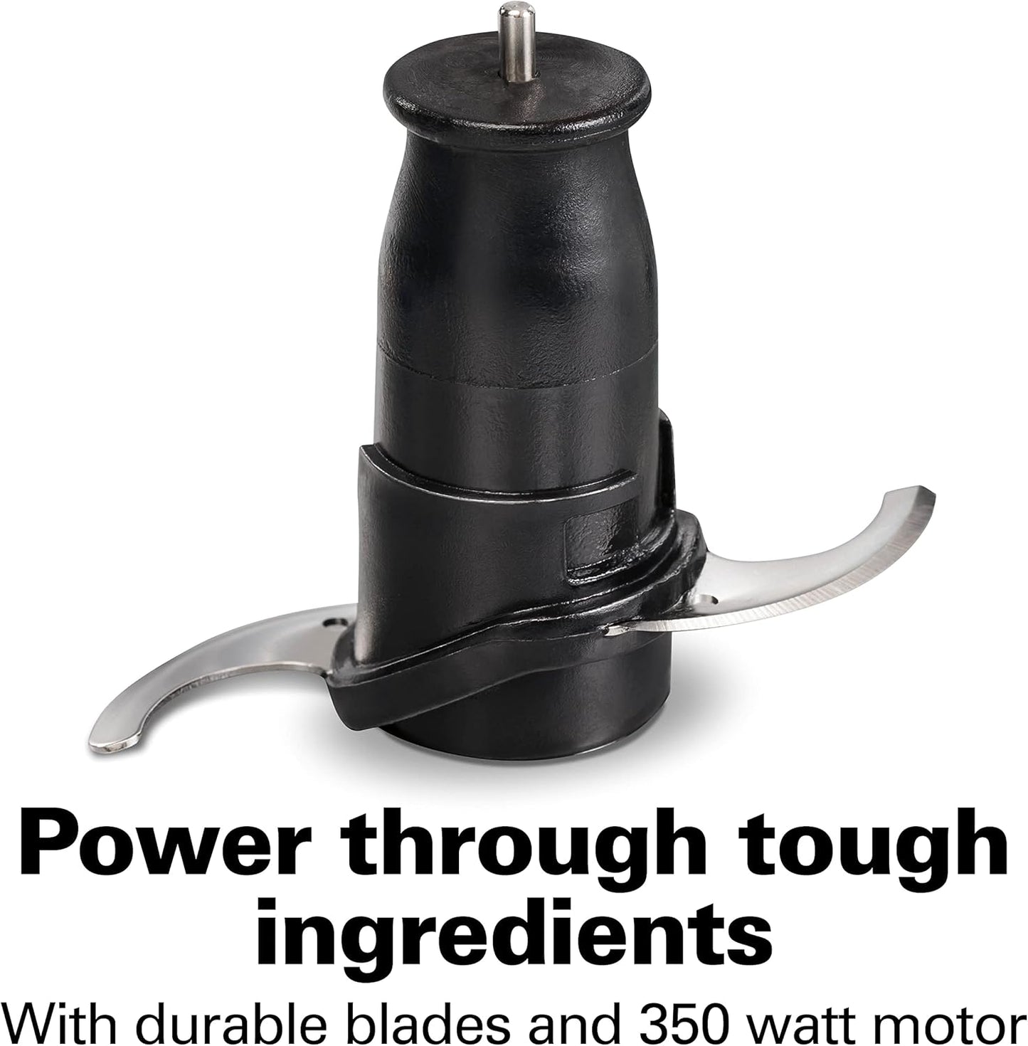 Hamilton Beach Electric Vegetable Chopper & Mini Food Processor, 3-Cup, 350 Watts, for Dicing, Mincing, and Puree, Black (72850)