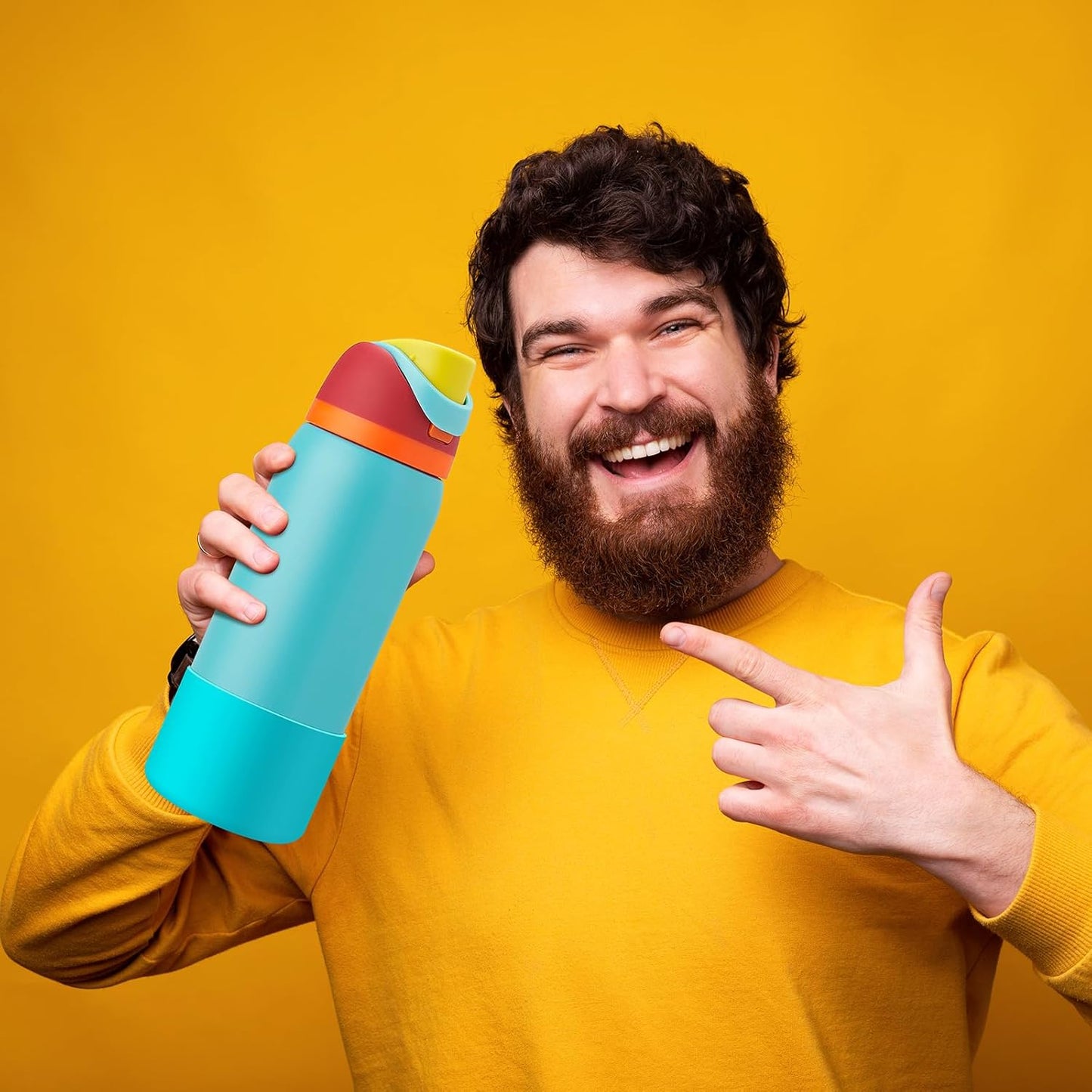 2PCS Silicone Water Bottle Boot for Owala 24oz 32oz 40oz, Protective Bottom Bumper Anti-Slip Sleeve for FreeSip, Twist, and Flip Stainless Steel Bottles, Dishwasher Safe and BPA Free