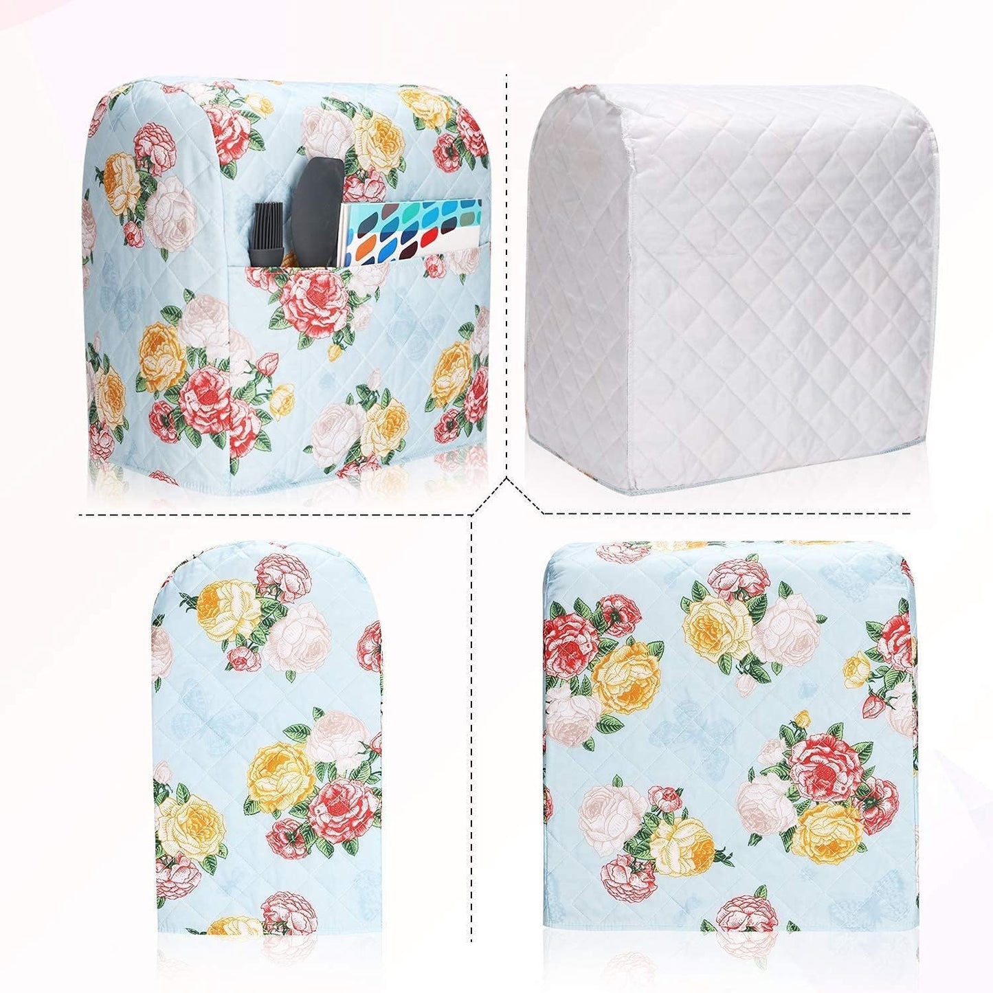 Kitchen Aid Mixer Cover For Woman Pioneer Compatible with 6-8 Quarts Hamilton Stand Mixer/Tilt Head & Bowl Lift Model,Floral Print Accessories