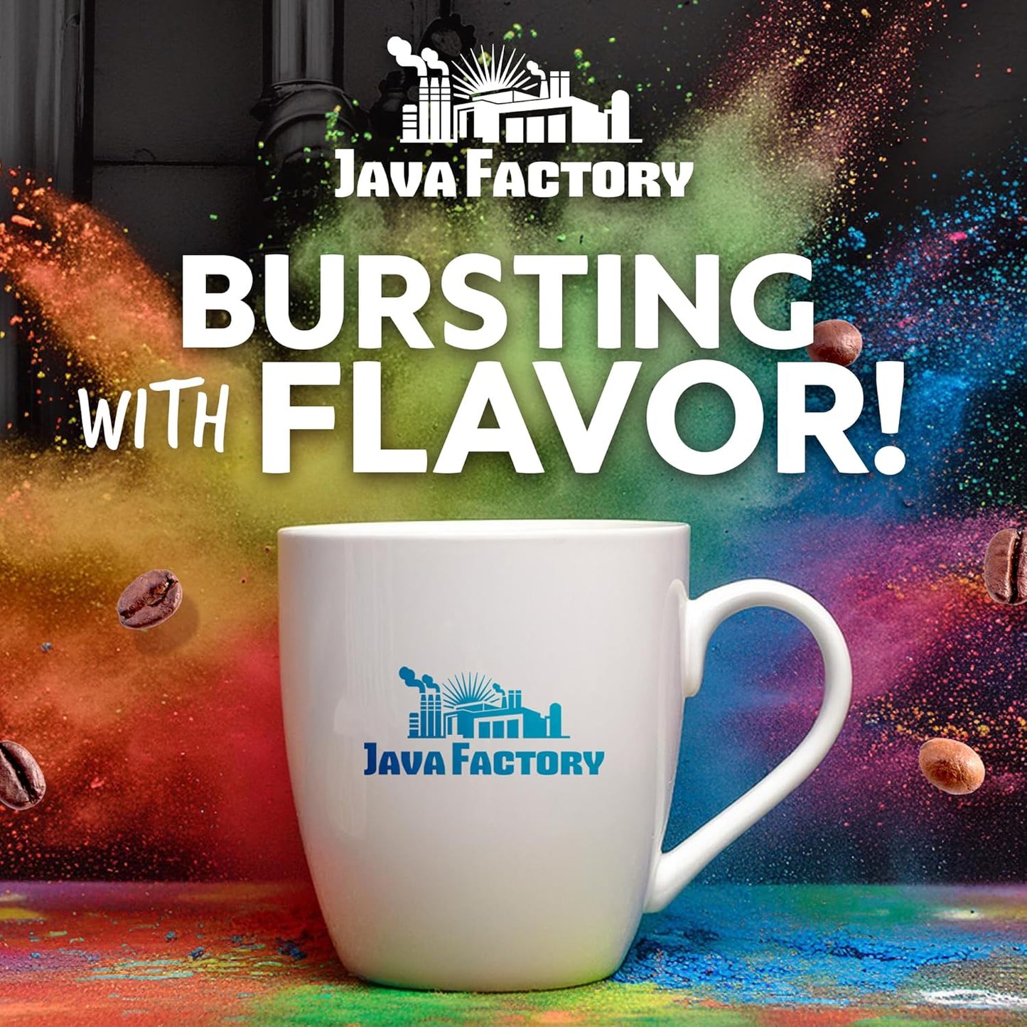 Java Factory Flavored Coffee Pods, Assorted Sampler, Variety Pack, Compatible with K Cup Brewers Including 2.0, 40 Count