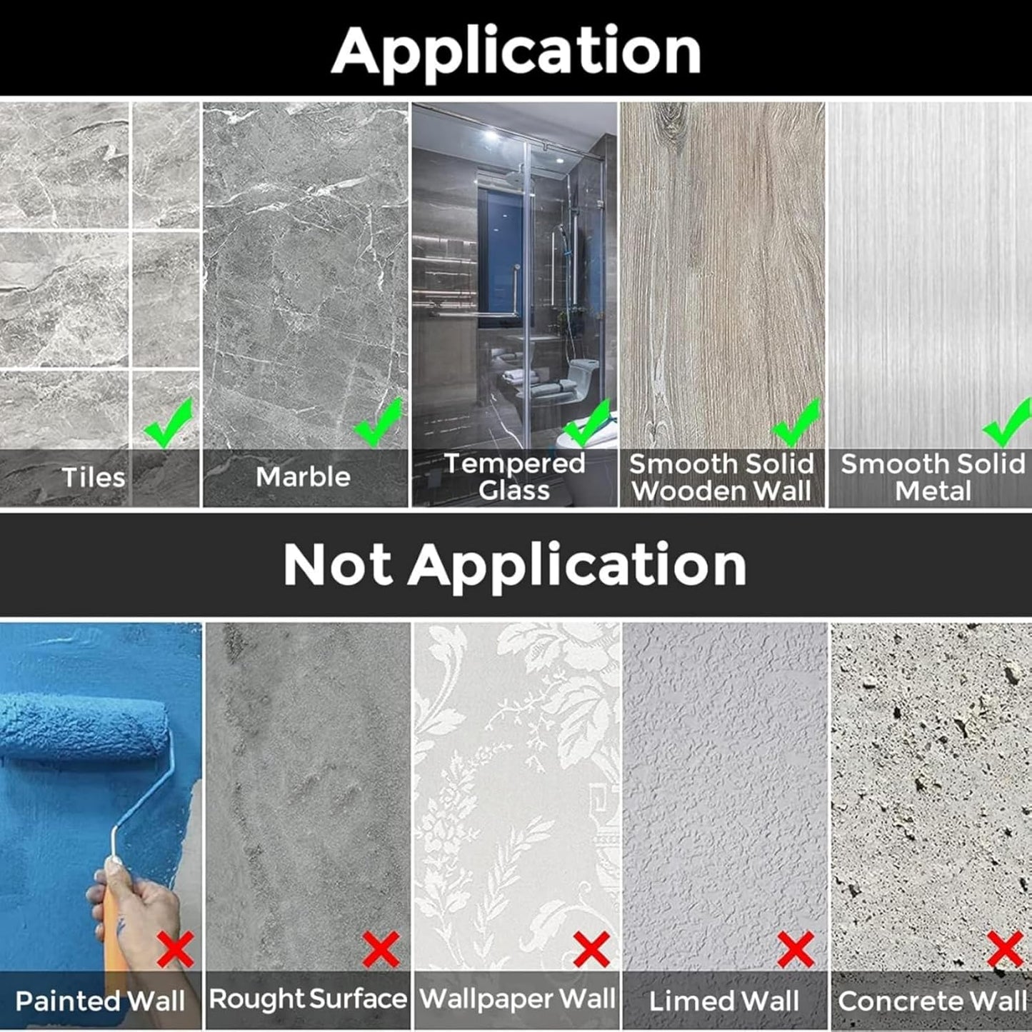 ODesign Adhesive Bathroom Shelf Organizer Shower Caddy Kitchen Spice Rack Wall Mounted No Drilling SUS304 Stainless Steel Rustproof