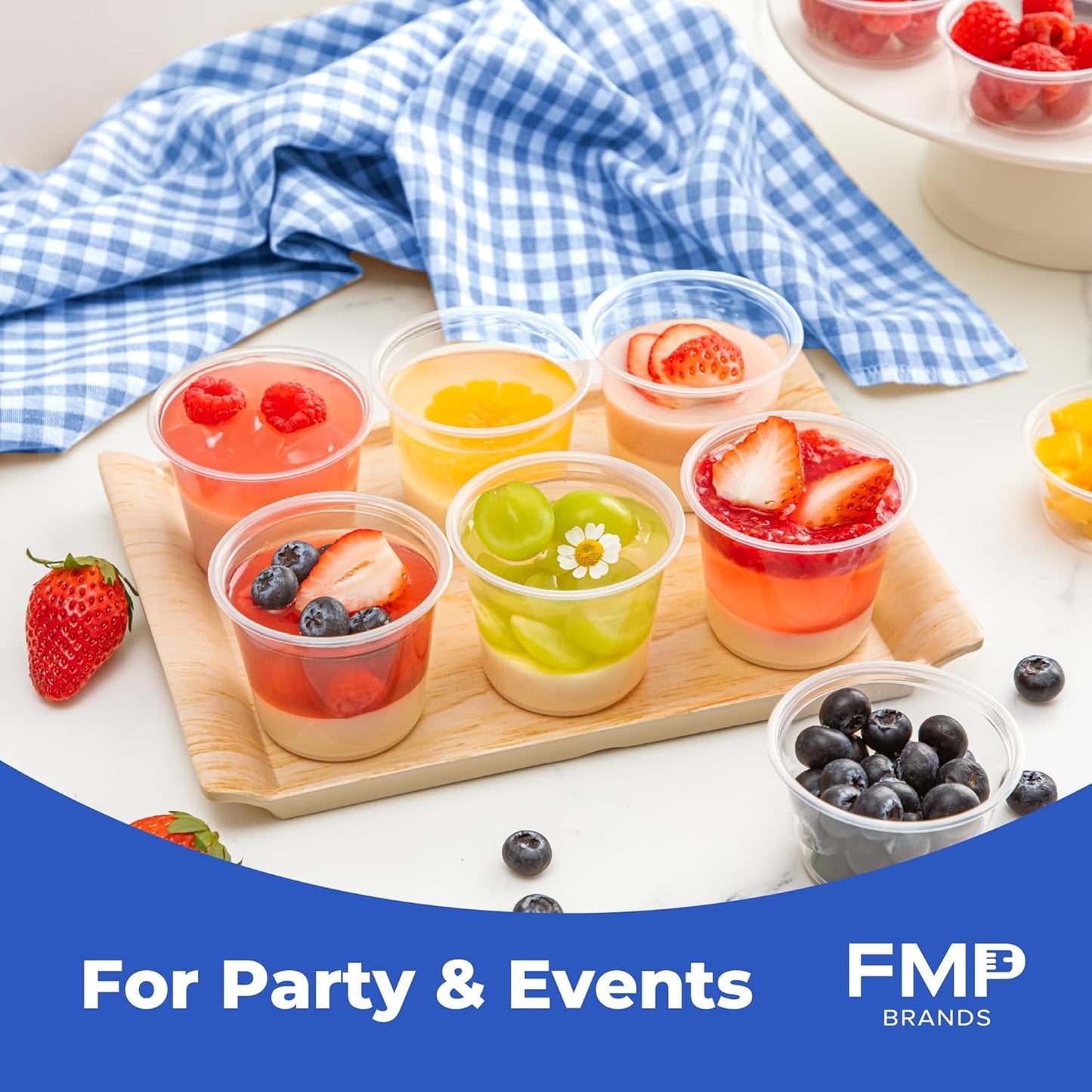 Fit Meal Prep 2500 Pack 3.25 oz BPA Free Condiment Cups No Lids, Disposable Jello Shots Containers, Small Dipping Sauce Cups, Plastic Ramekins in Bulk, Stackable Souffle Cups for Sample, Portioning