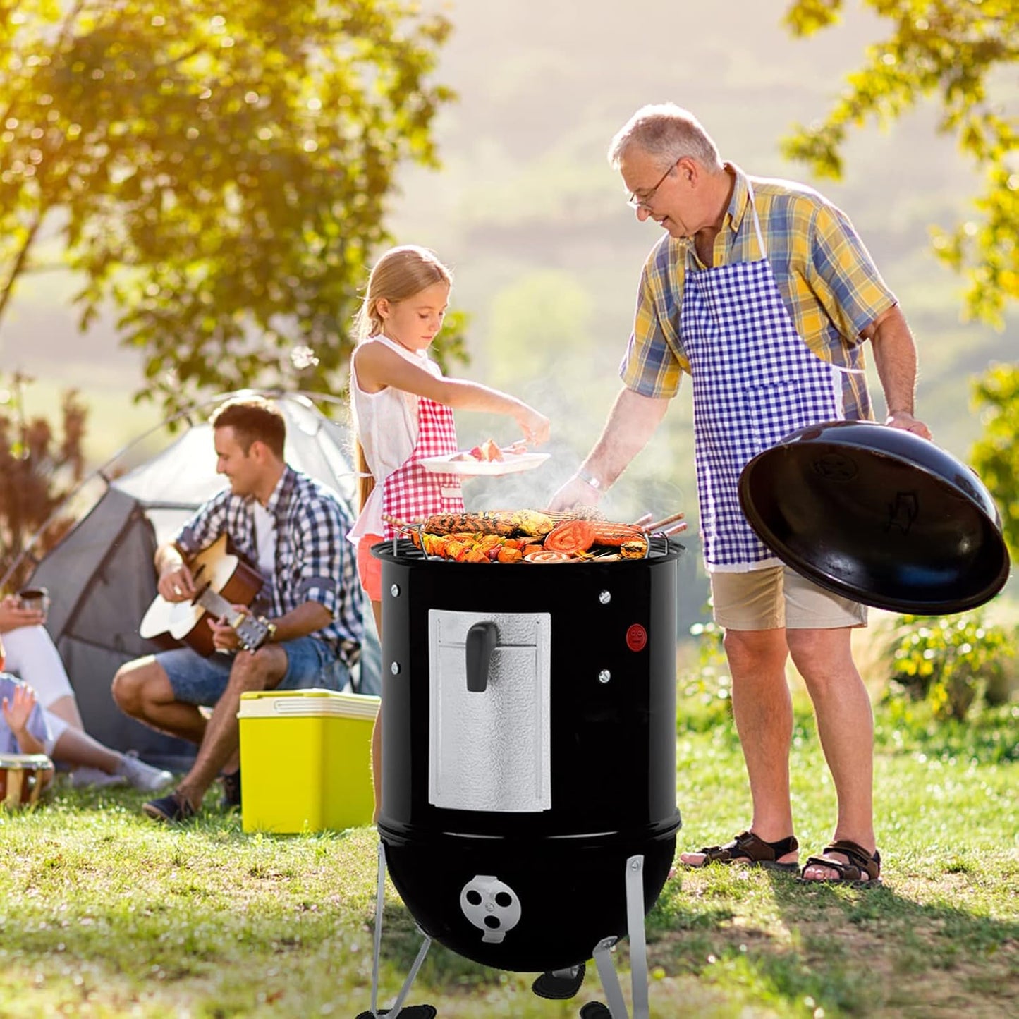 4 Pack Thermometer Meat Probe Red Grommet for Grills, Compatible with Weber 85037 Smokey Mountain Cookers Accessories, and Other Smoer Thermometer Sensor Port