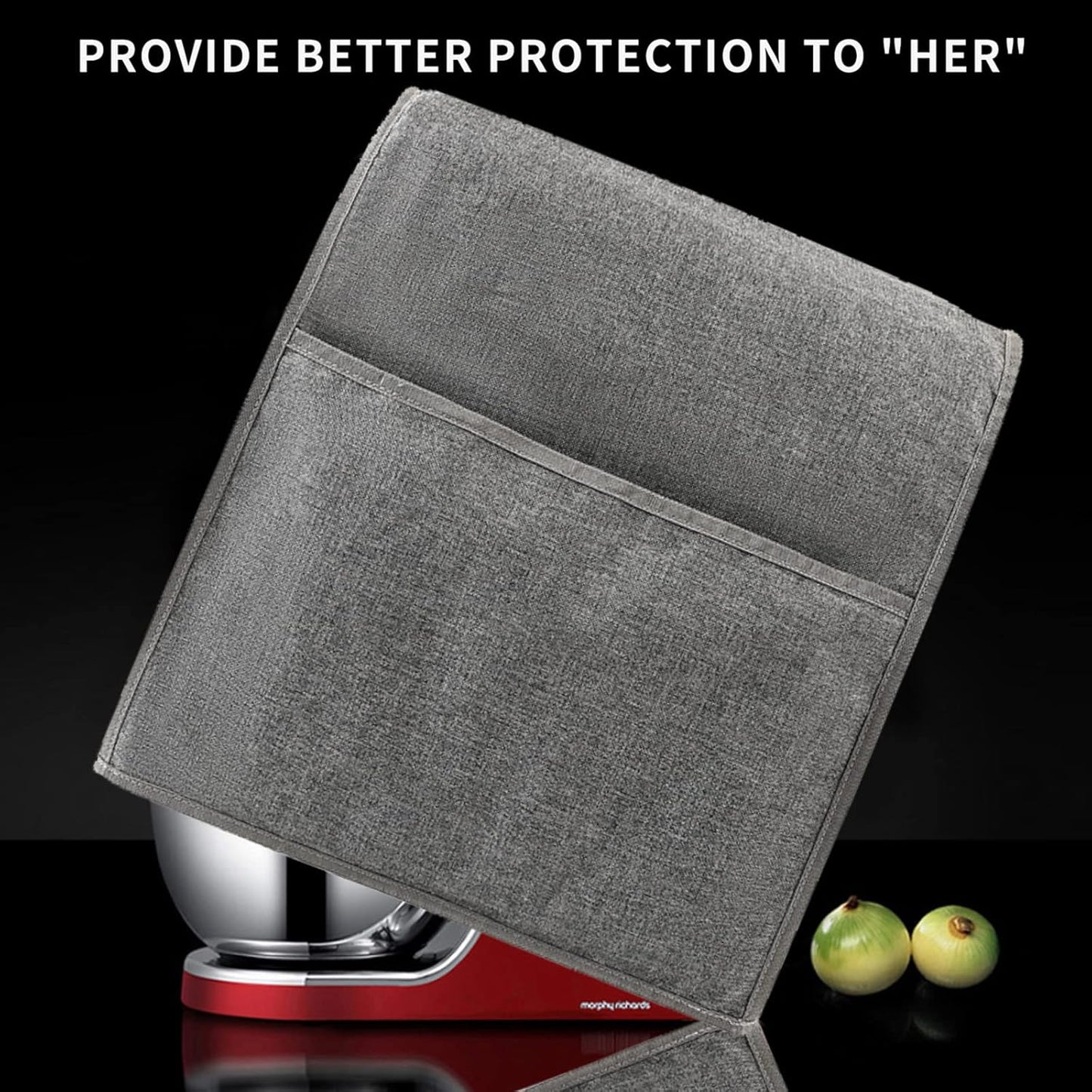 Stand Mixer Cover,Kitchen Mixer Cover Compatible With 5-8 Quart Kitchenaid Hamilton Mixers,Pioneer Woman Kitchen Mixer Cover for Stand Mixer With Pockets,Kitchen Aid Mixer Assecories