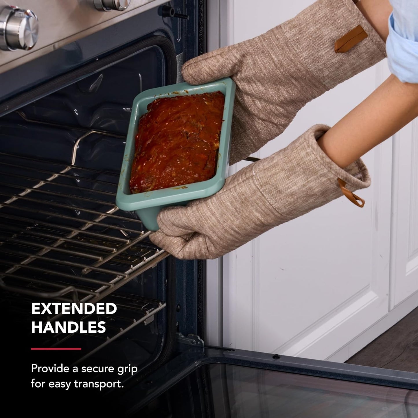 KitchenAid Nonstick Swiss Engineered Aluminized Steel Loaf Pan, Dishwasher Safe, 9 x 5 Inch, Cardamom