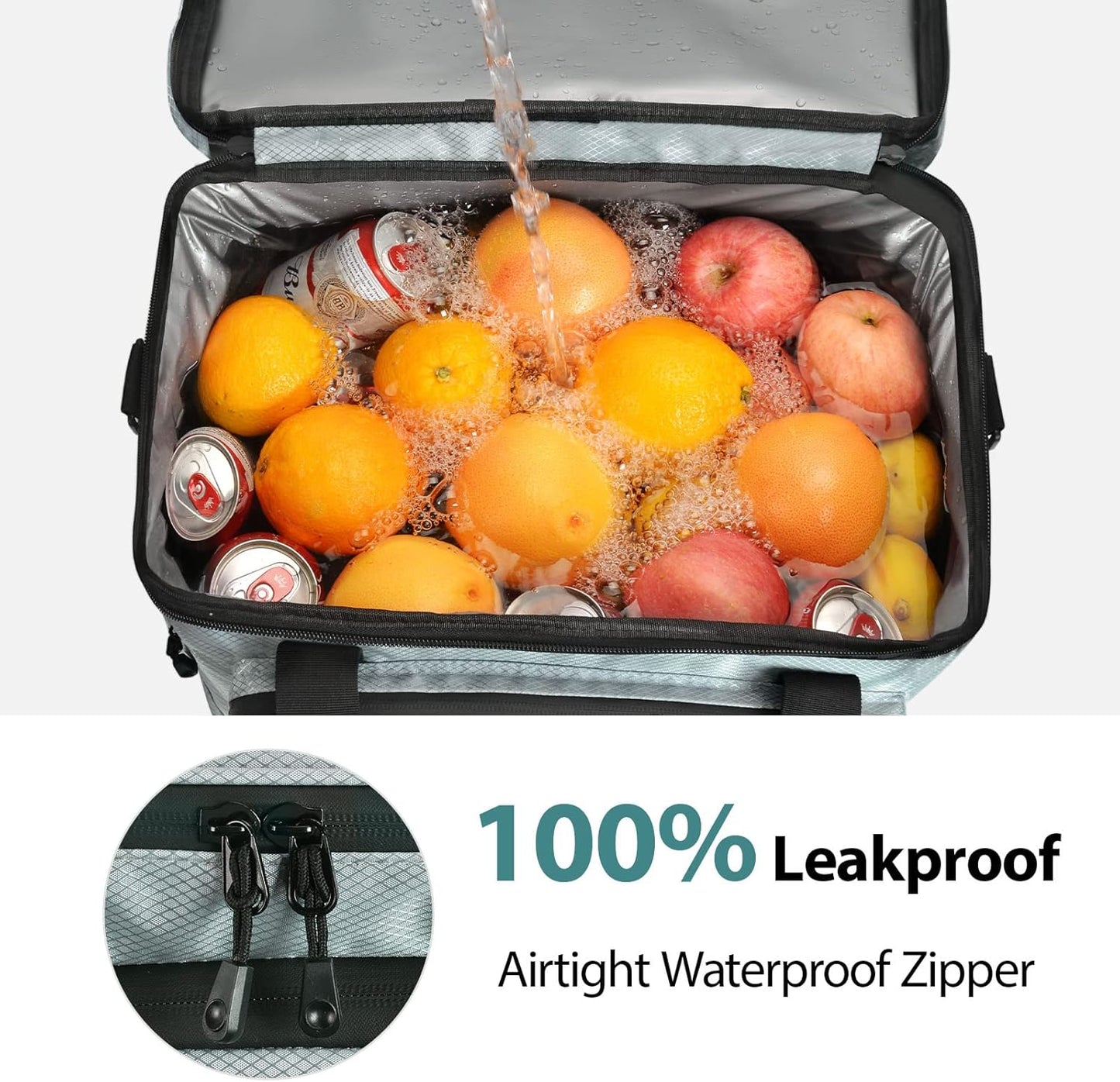 Maelstrom Collapsible Soft Cooler Bag, 24/30/60/75 Cans Beach Cooler, Ice Chest, Leakproof & Portable for Beach, Camping, Road Trips & Grocery Shopping