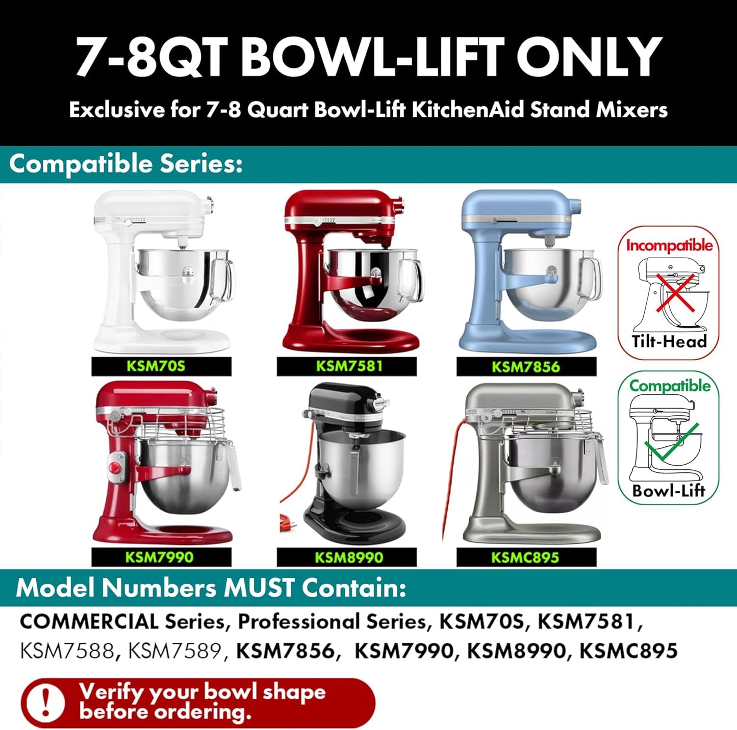 Flat Beater Replacement for KitchenAid 7/8 Qt.