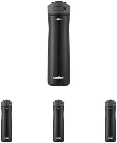 Contigo Ashland Water Bottle, 24oz, AUTOSPOUT Lid | Licorice | Pack of 4