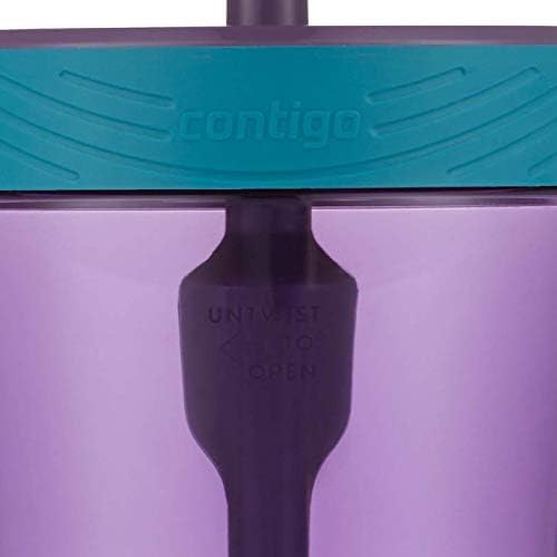 Contigo Kids Spill-Proof 14oz Tumbler with Straw and BPA Free Plastic Eggplant (Pack of 4)