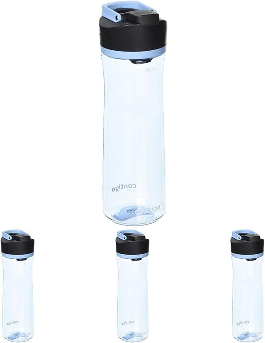 Contigo Cortland Water Bottle 24 oz Glacier (Pack of 4)