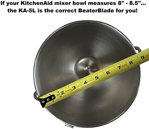 New Metro KA-5L Original Beater Blade Works w/ Most KitchenAid 5 Qt Bowl-Lift Stand Mixers, Grey