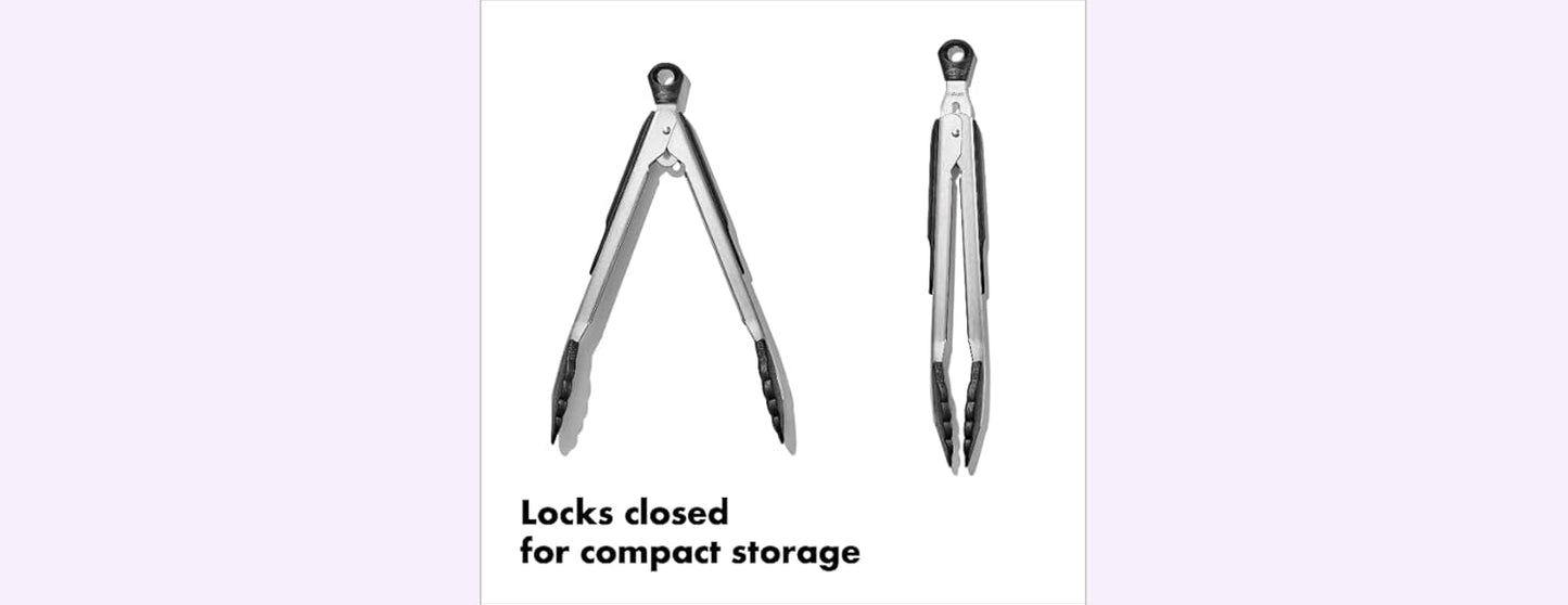 OXO Good Grips 9-Inch Locking Tongs with Nylon Heads