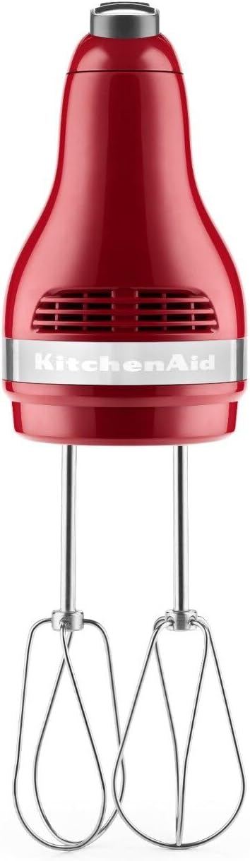 KitchenAid 5 Ultra Power Speed Hand Mixer - KHM512, Empire Red