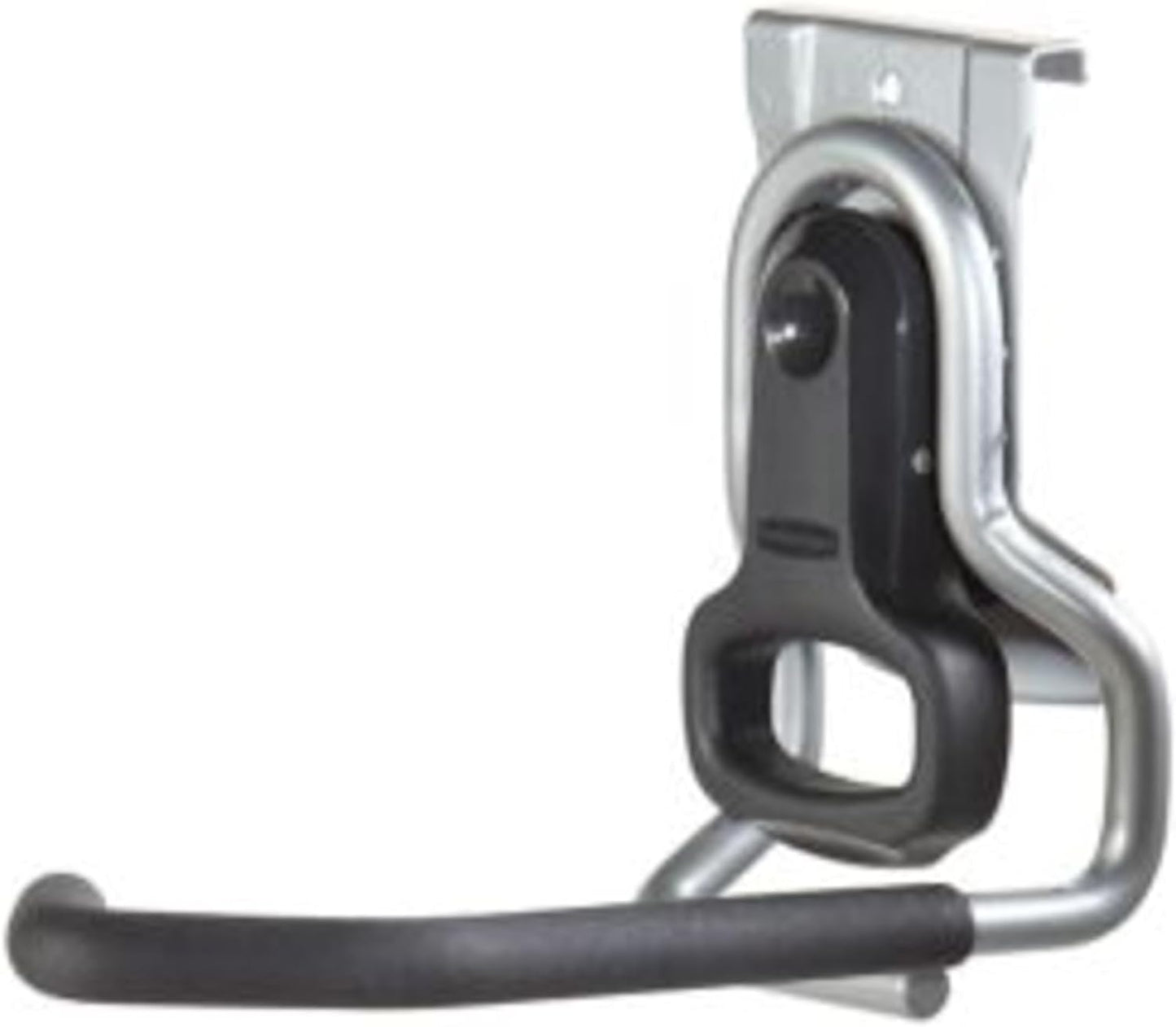 Rubbermaid FastTrack Garage Organization System Vertical Bike Hook Black Holds up to 50 Pounds Wall Mount and Heavy Duty Garage Hanger for Bike Storage