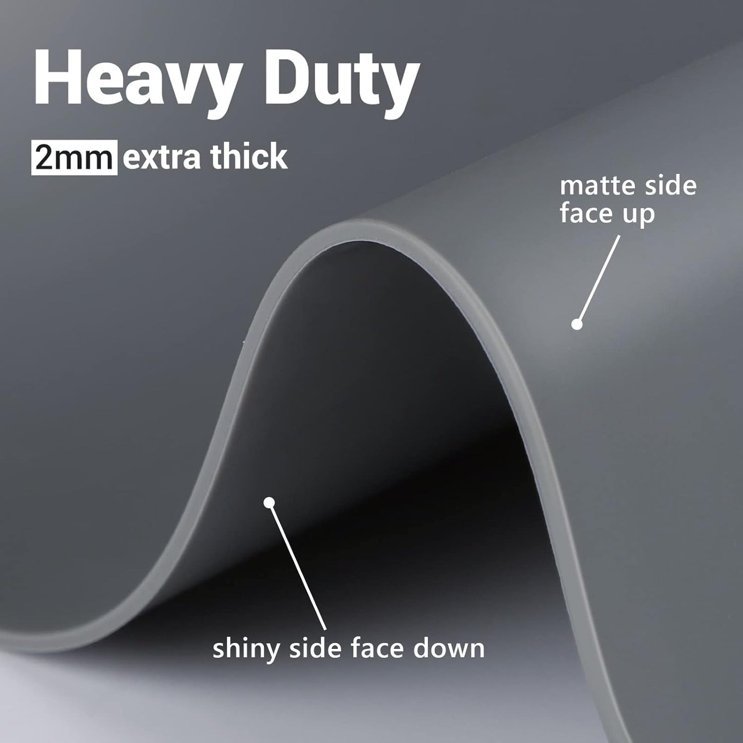 Ewen 27.6x19.5in 2mm Silicone Mats for Kitchen Counter, Thick Heat Resistant Silicone Baking Mat Placemat, Large Glass Top Stove Cover Countertop Protector Pad for Pastry Air Fryer Coffee Maker Art