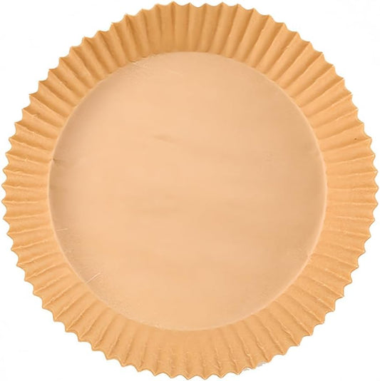 9 Inch Round Air Fryer Paper Liners: 50 pcs Disposable Parchment Sheets, Non-Stick Oil Proof Food Grade Liners for Baking, Roasting