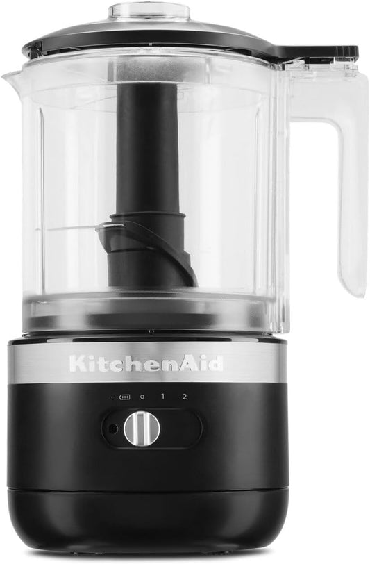 KitchenAid 5 Cup Food Chopper Cordless KFCB519BM, Matte Black