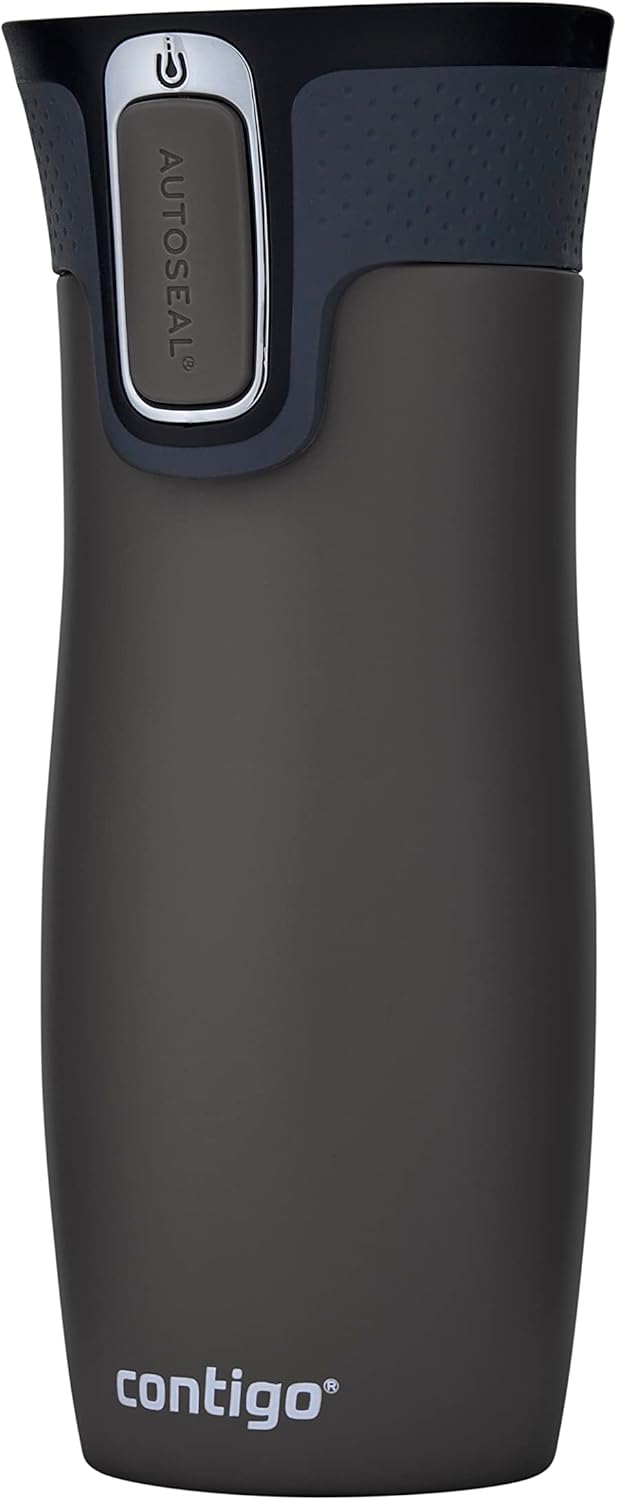 Contigo West Loop Autoseal Travel Mug, Stainless Steel Thermal Mug, Vacuum Flask, Leakproof Tumbler, Coffee Mug with BPA-Free Easy-Clean Lid