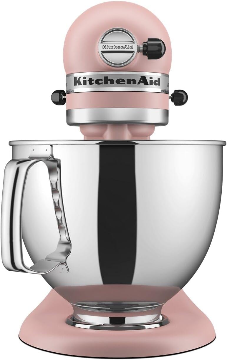 KitchenAid Artisan Series 5 Quart Tilt Head Stand Mixer with Pouring Shield KSM150PS, Dried Rose