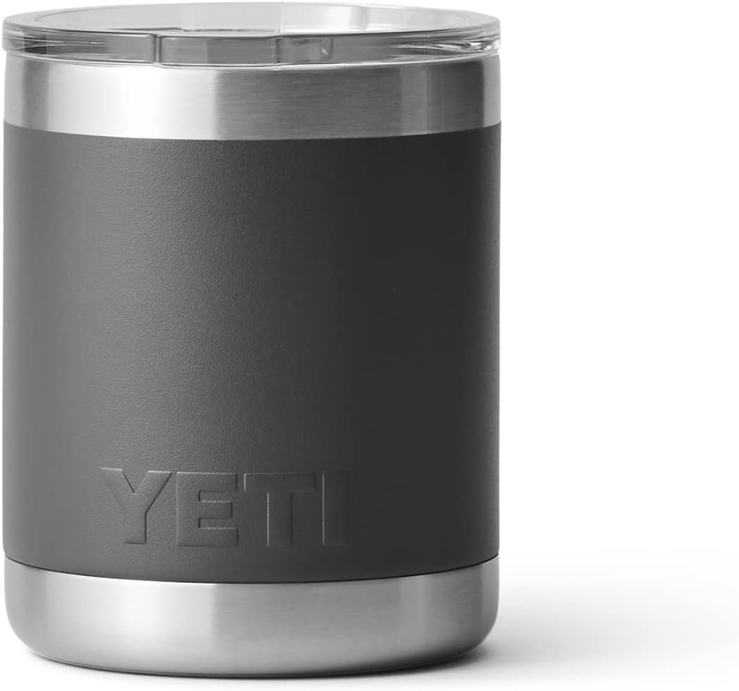 YETI Rambler 10 oz Lowball, Vacuum Insulated, Stainless Steel with MagSlider Lid