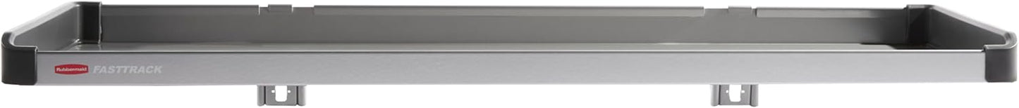 Rubbermaid FastTrack Rail Large Shelf Organization System, Holds up to 50 Pounds, Ideal for Cleaning Products/Garden Supplies/Laundry Products