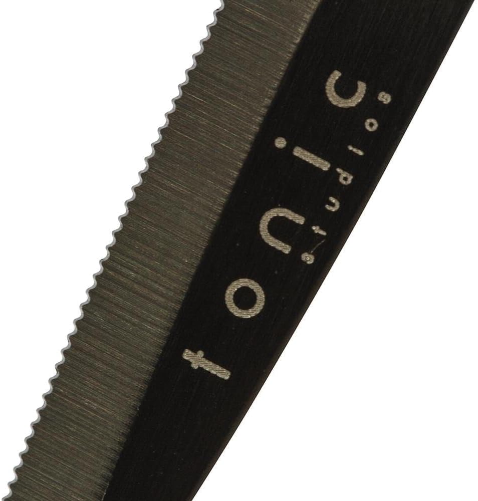 Tim Holtz Small Scissors - 5 Inch Mini Snips with Micro Serrated Blade - Craft Tool for Cutting Paper, Fabric, and Sewing - Titanium with Black Comfort Grip Handles