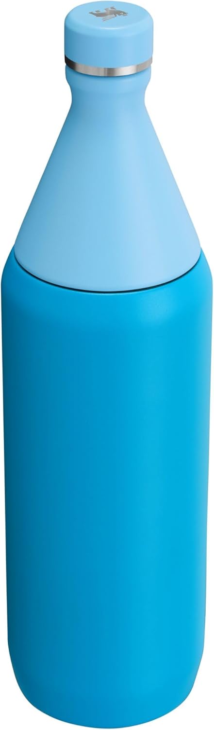 Stanley All Day Slim Bottle 34 oz | Twist On Lid with Leakproof Seal | Slim Design for Travel & Gym | Insulated Stainless Steel | BPA-Free | Azure