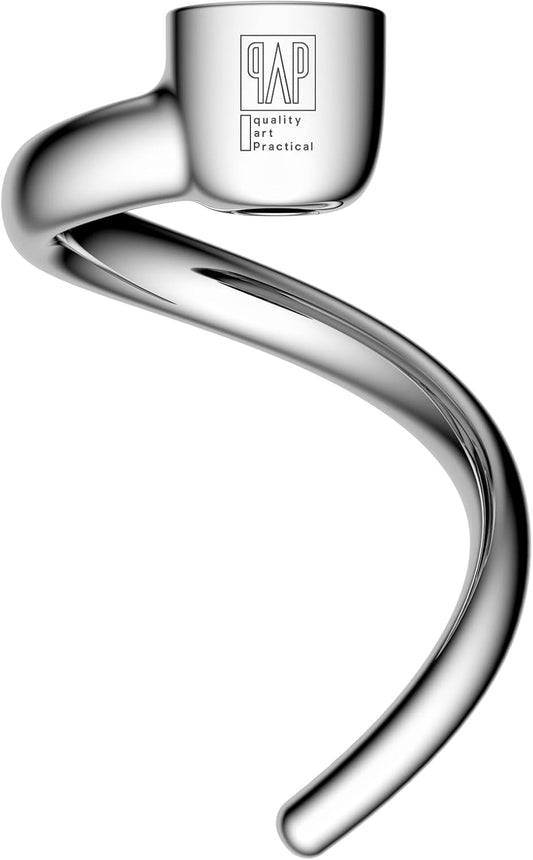 Spiral Dough Hook Replacement for KitchenAid 3.5 Qt. Tilt-Head Stand Mixers/Polished 18/8 Stainless Steel Accessories/No coating/Dishwasher Safe/Compatible for KSM3311/3316/ Artisan Mini Series