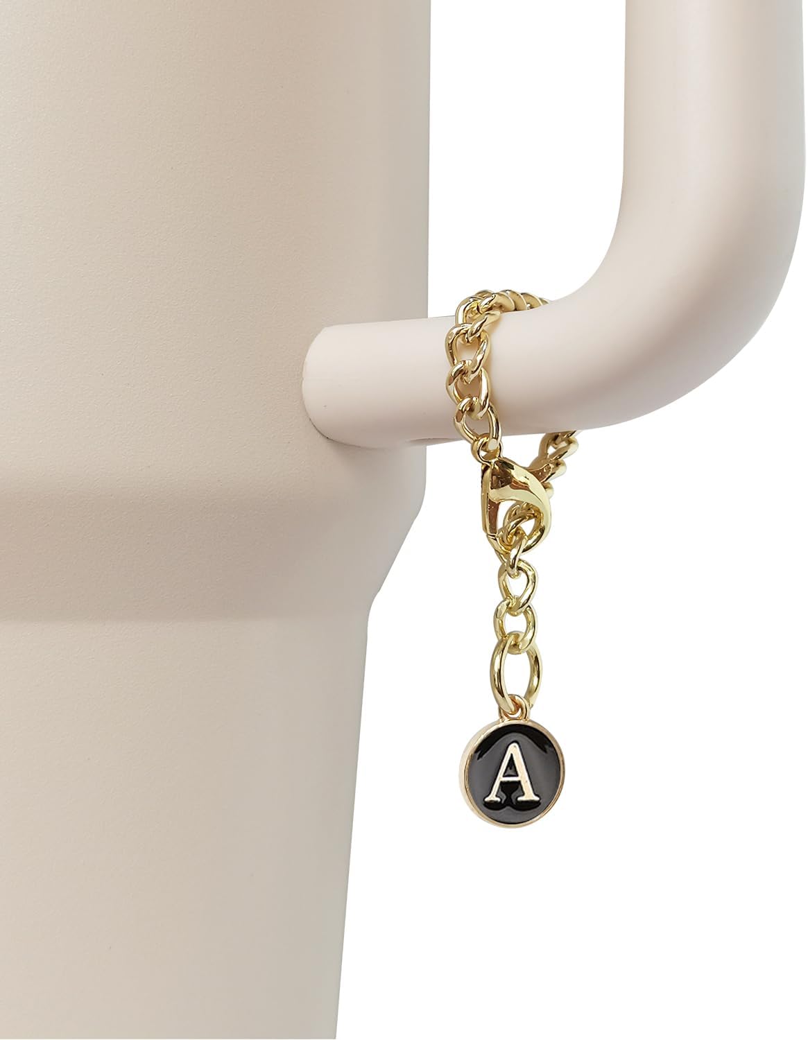 Letter Charm Accessories for Stanley Cup 2PCS Initial Name ID Personalized Handle Charm for Stanley Tumbler