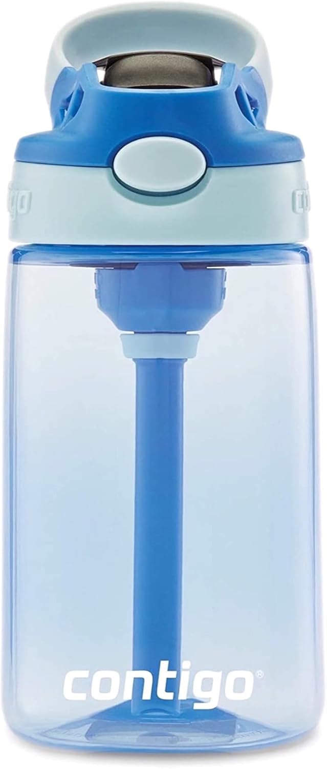 Contigo Kids Straw Water Bottle with AUTOSPOUT Lid, 14oz, Cotton Candy