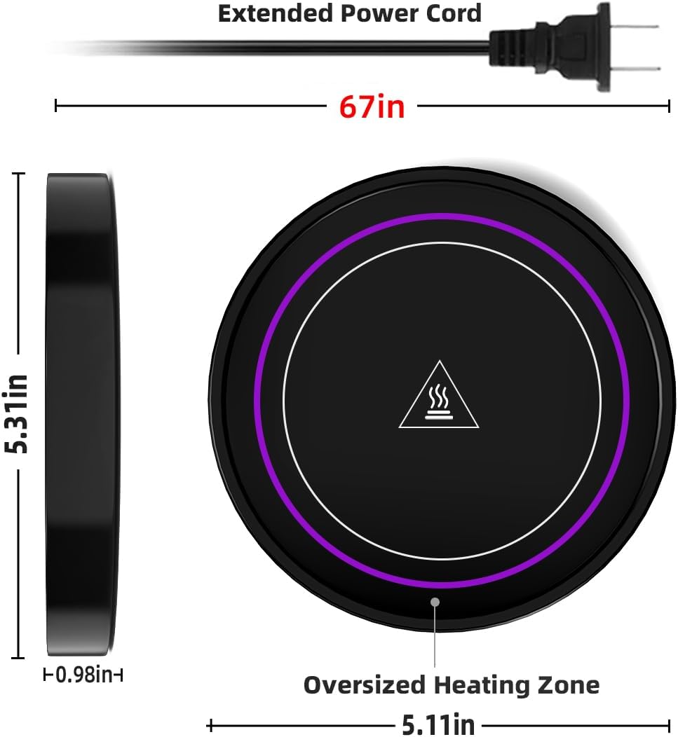 Coffee Mug Warmer - Auto On/Off Gravity-induction Mug Warmer for Office Desk and Family Living Room