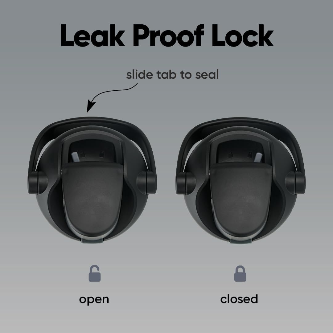 Owala FreeSip Sway Insulated Stainless Steel Water Bottle with Two-Way Spout, Built-In Straw and Bucket Handle, Made for Travel, School, and Sports, 30oz, BPA Free, Leak Proof, Very, Very Dark