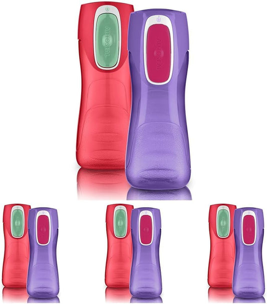 Contigo AUTOSEAL Trekker Kids Water Bottles, 14 oz., Sprinkles and Wink (Pack of 8)