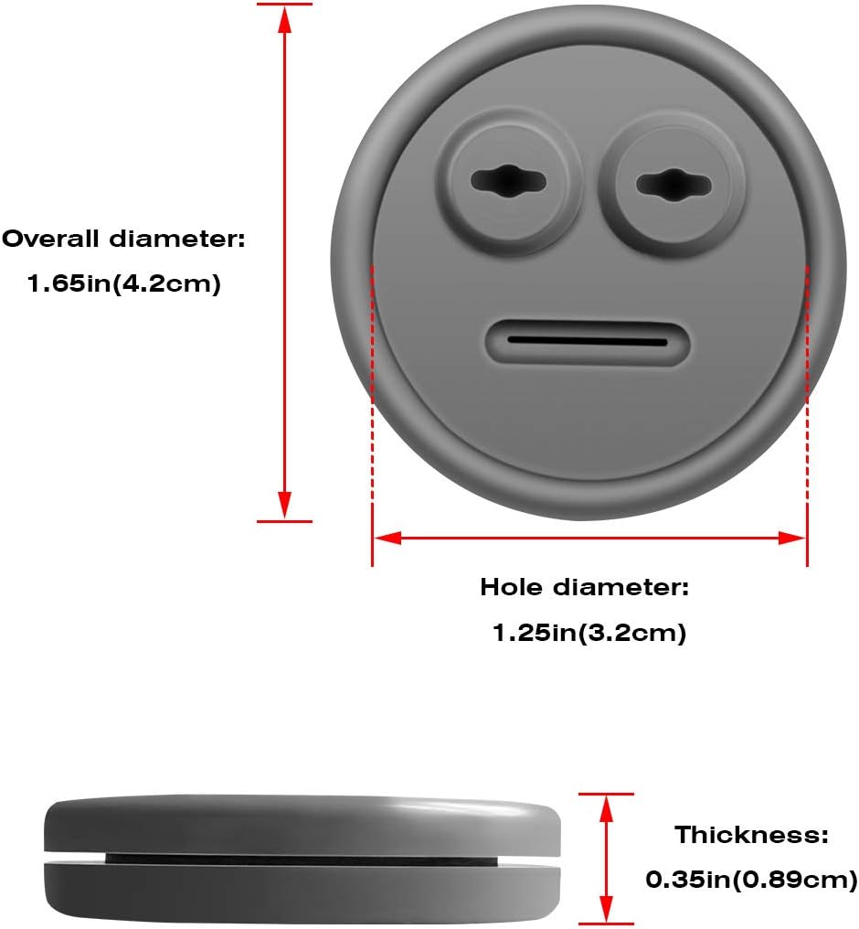 YAOAWE 5 Pack Meat Thermometer Probe Grommet for Grills, Compatible with Weber 85037 Smokey Mountain Cookers, and Other Grill DIY Probes Port, Replacement Accessories