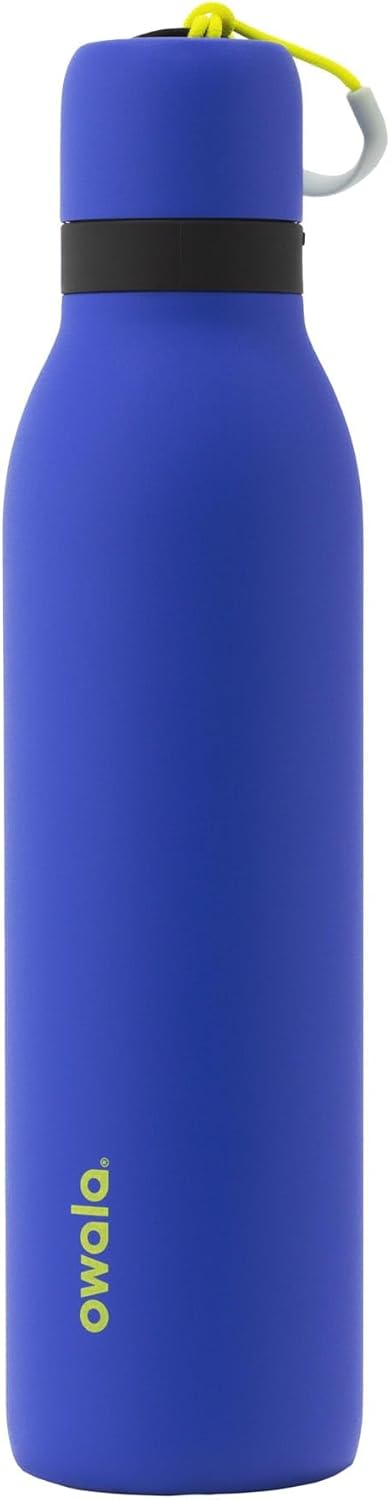 Owala FreeSip Twist Insulated Stainless Steel Water Bottle with Straw for Sports and Travel, BPA-Free, 24-oz, Blue (Vigilante) (DSG)
