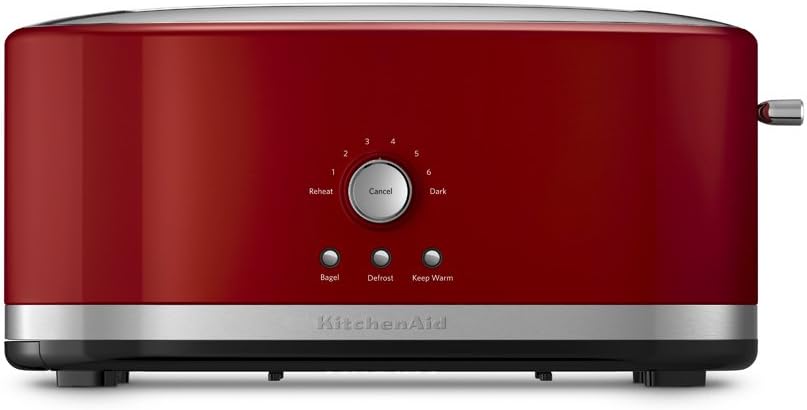 KitchenAid KMT4116ER 4 Slice Long Slot Toaster with High Lift Lever, Empire Red
