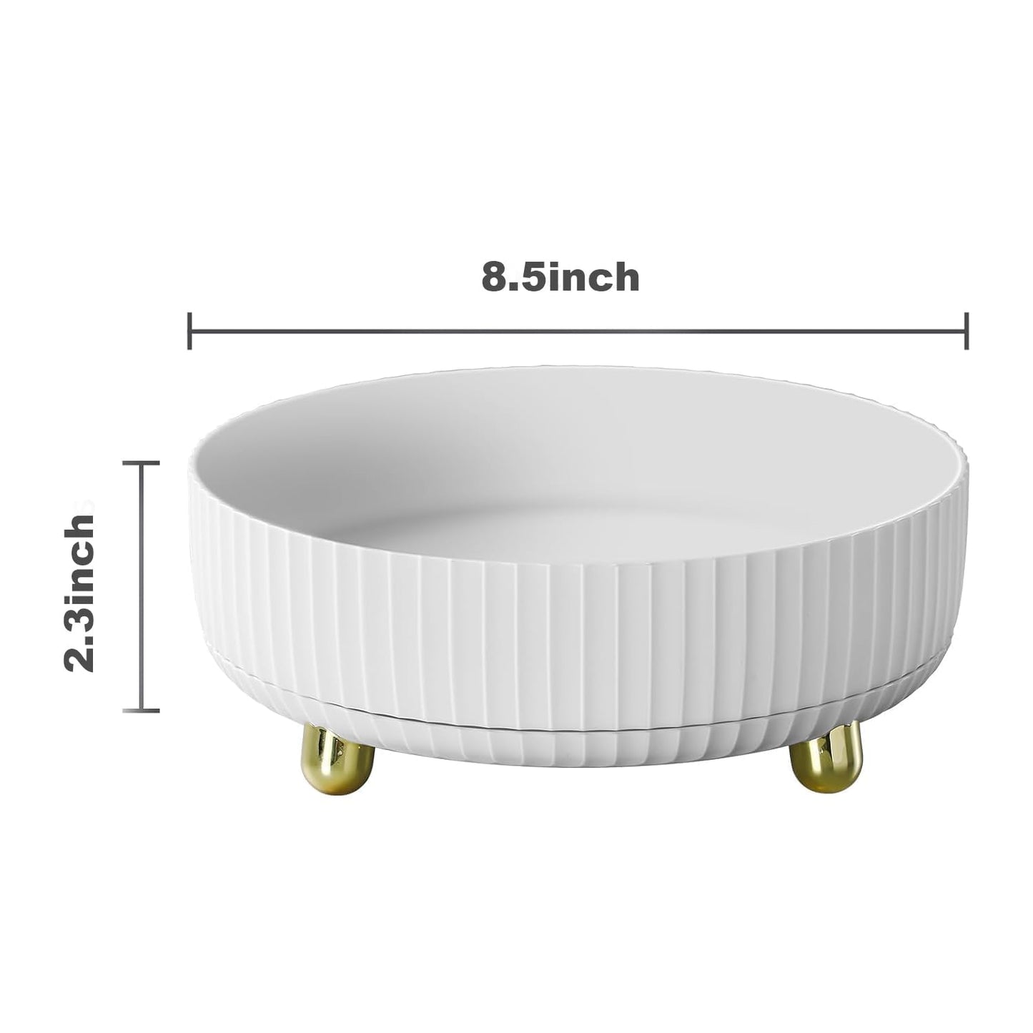 funest Makeup Perfume Organizer, 360 Degree Rotating Lazy Susan Cosmetic Desk Storage Lotions Display Case Round Tray with Large Capacity, for your Jewelry