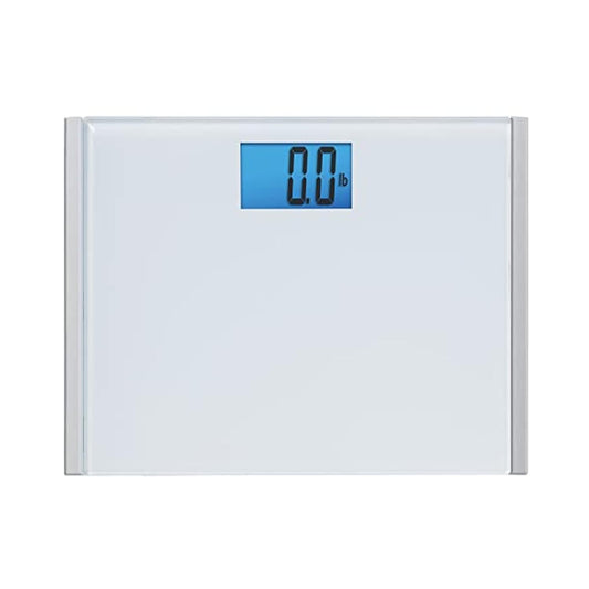 Eat Smart Precision Plus Scale, Wide Body Bath Scale for Body Weight, White