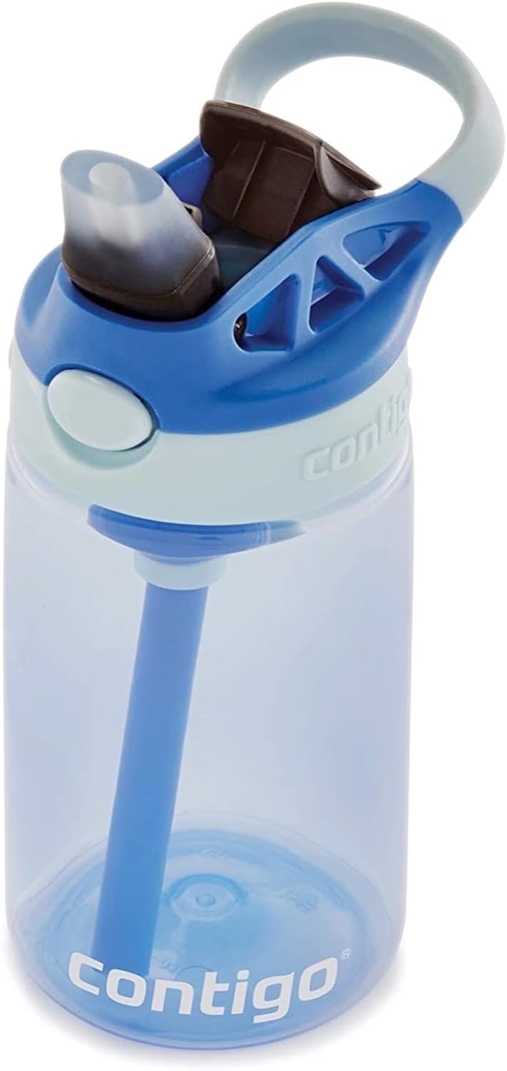 Contigo Kids Straw Water Bottle with AUTOSPOUT Lid, 14oz, Cotton Candy