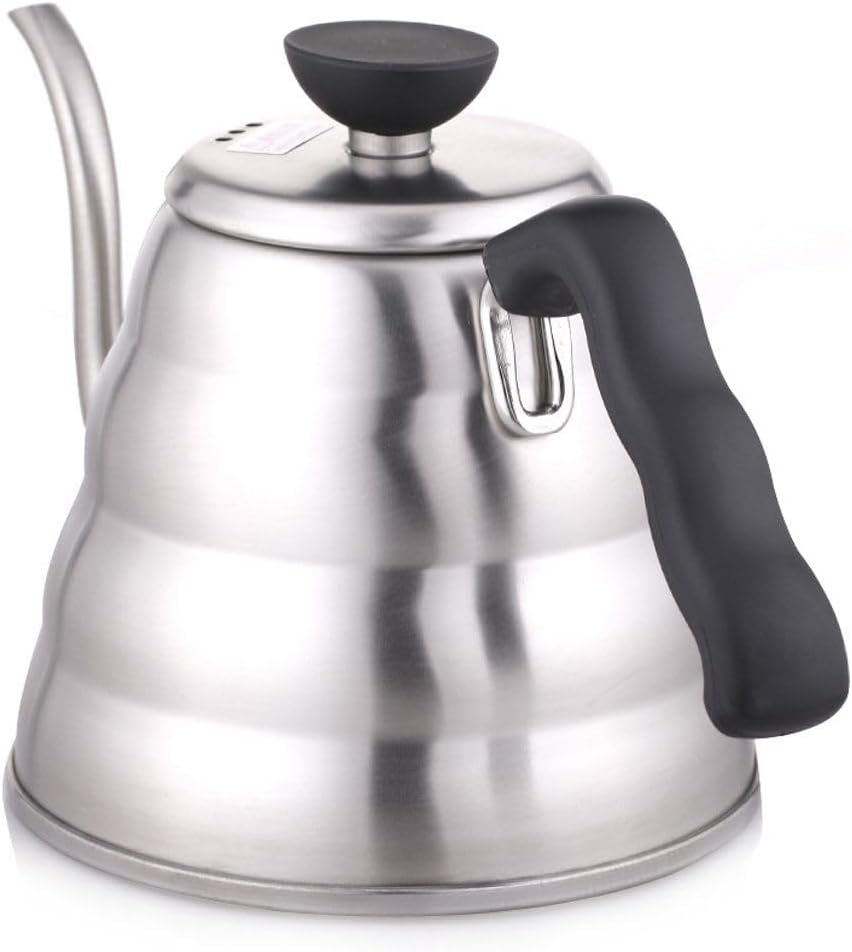 Hario V60 "Buono" Gooseneck Drip Kettle, 1000ml, Silver