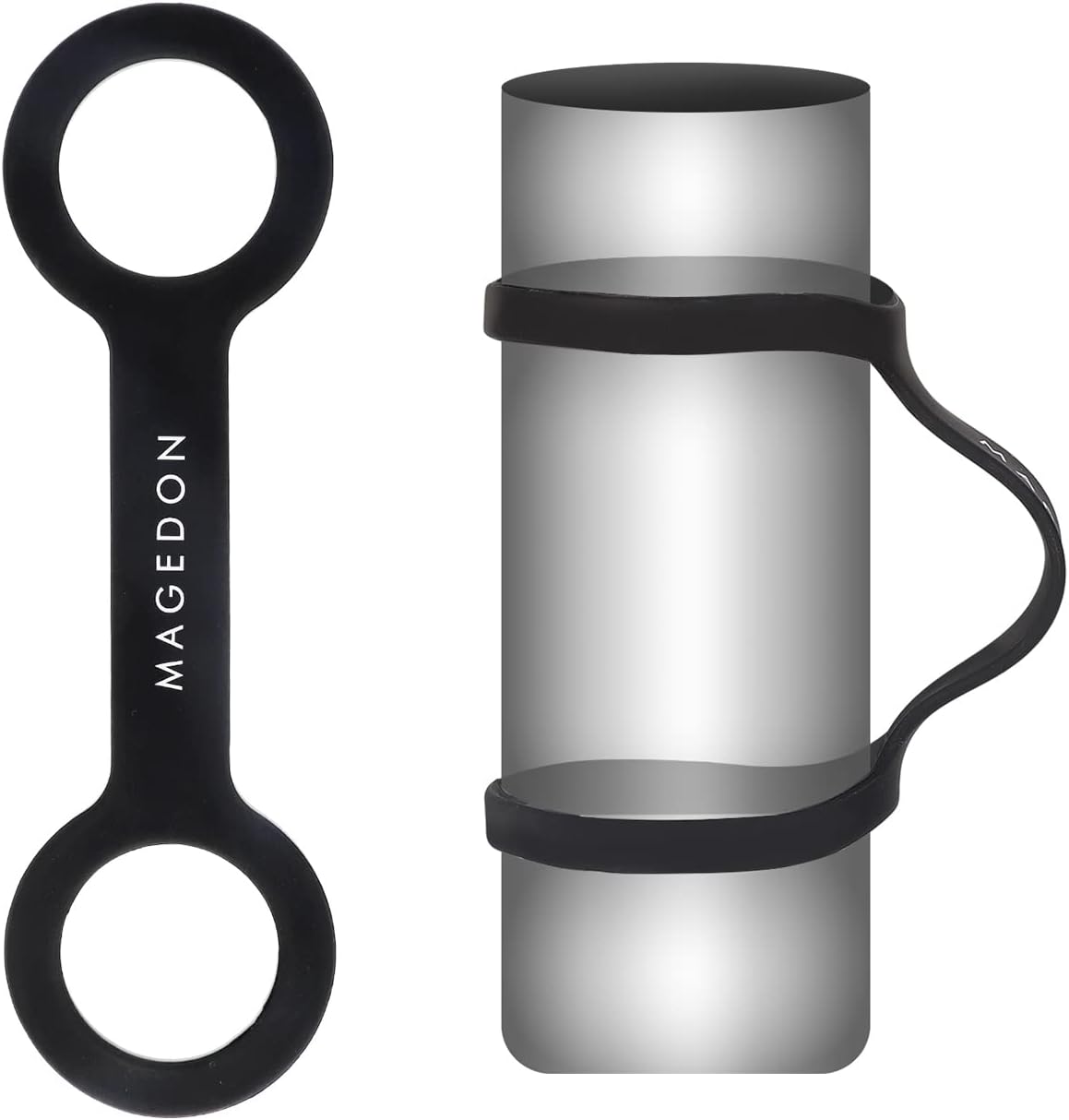 (2 pack) Water Bottle Carrier Grip,Water Handle Grip,Cup Strap, soft band holder strap makes any bottle handheld. For Running Bike, gym or jogging